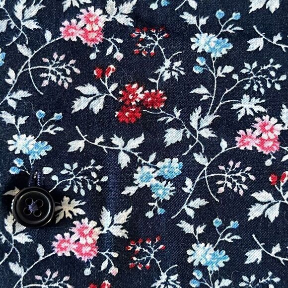 Express Extra Slim Floral Button Front Mens XL - Picture 4 of 10